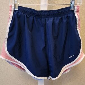 Nike Blue and Pink Athletic Shorts Lightweight Design